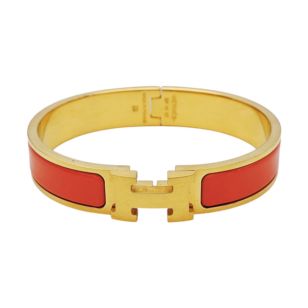 Clic H Metal Gold Bangle