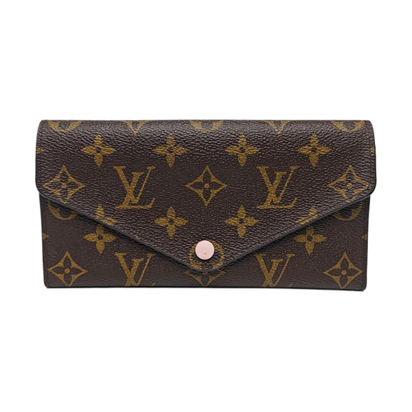 JOSÉPHINE Monogram Coated Canvas Brown Wallet