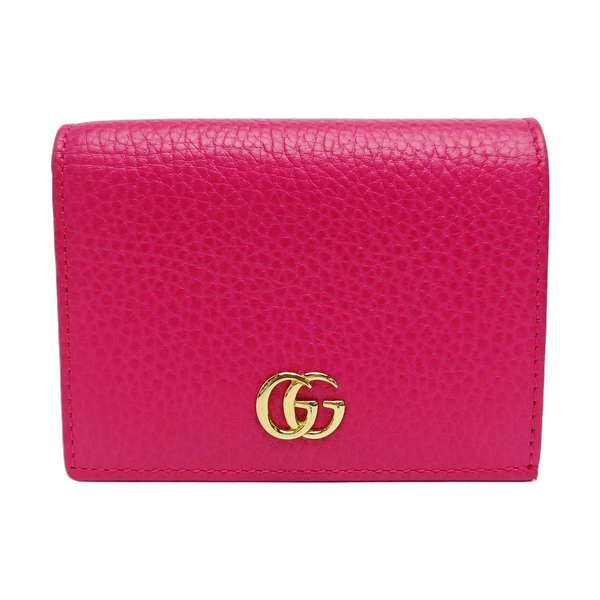 GG Marmont Mini Calfskin Purple Wallet