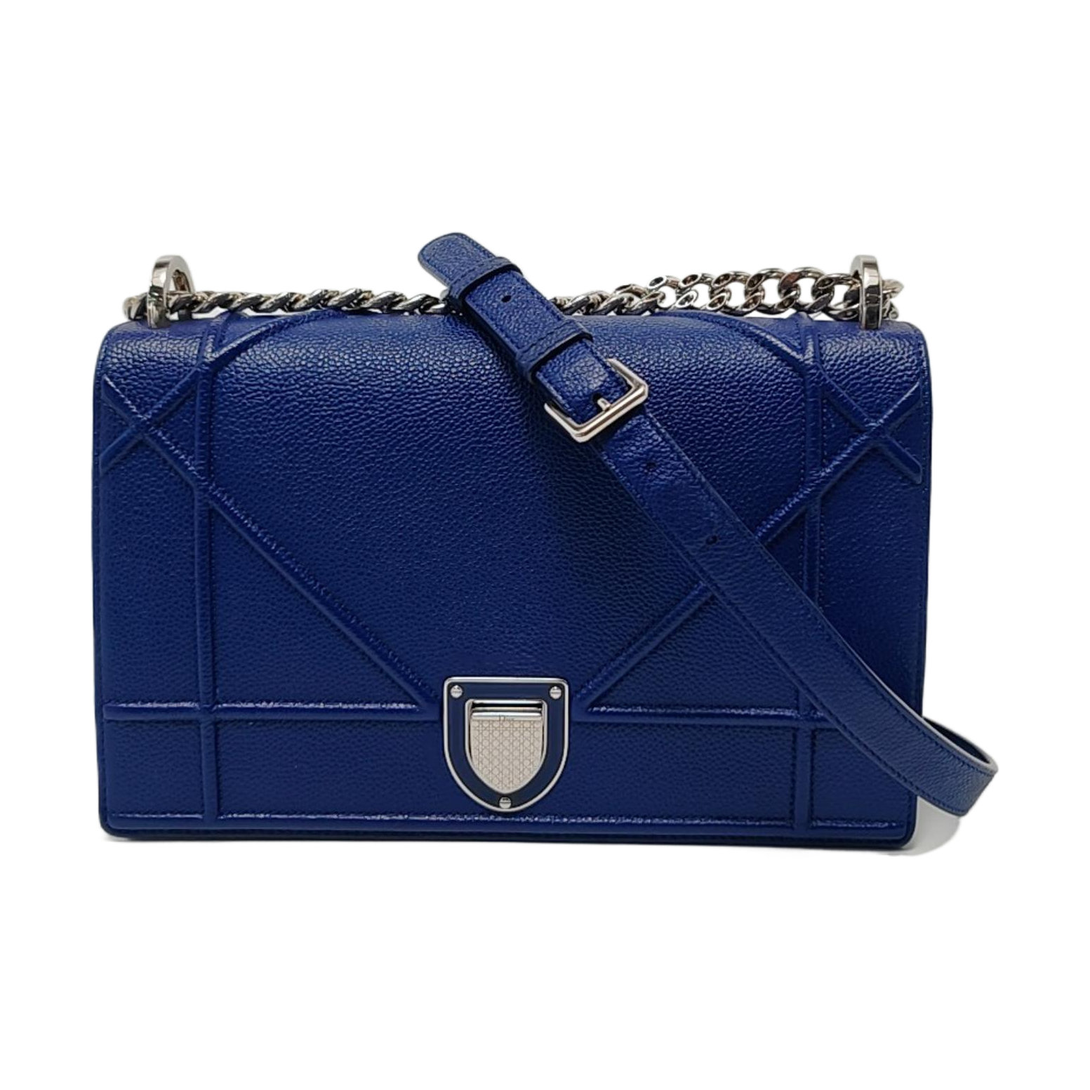 Diorama Medium Calfskin Blue
