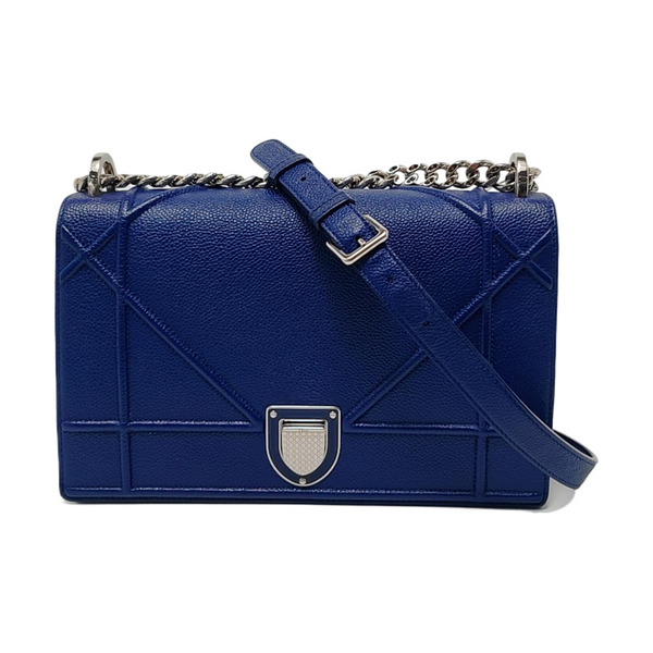 Diorama Medium Calfskin Blue