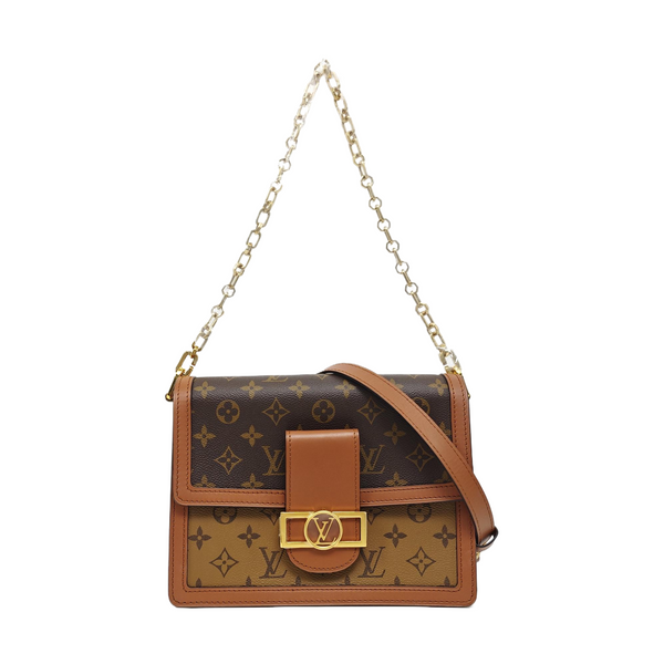 DAUPHINE MM Monogram Coated Canvas Brown