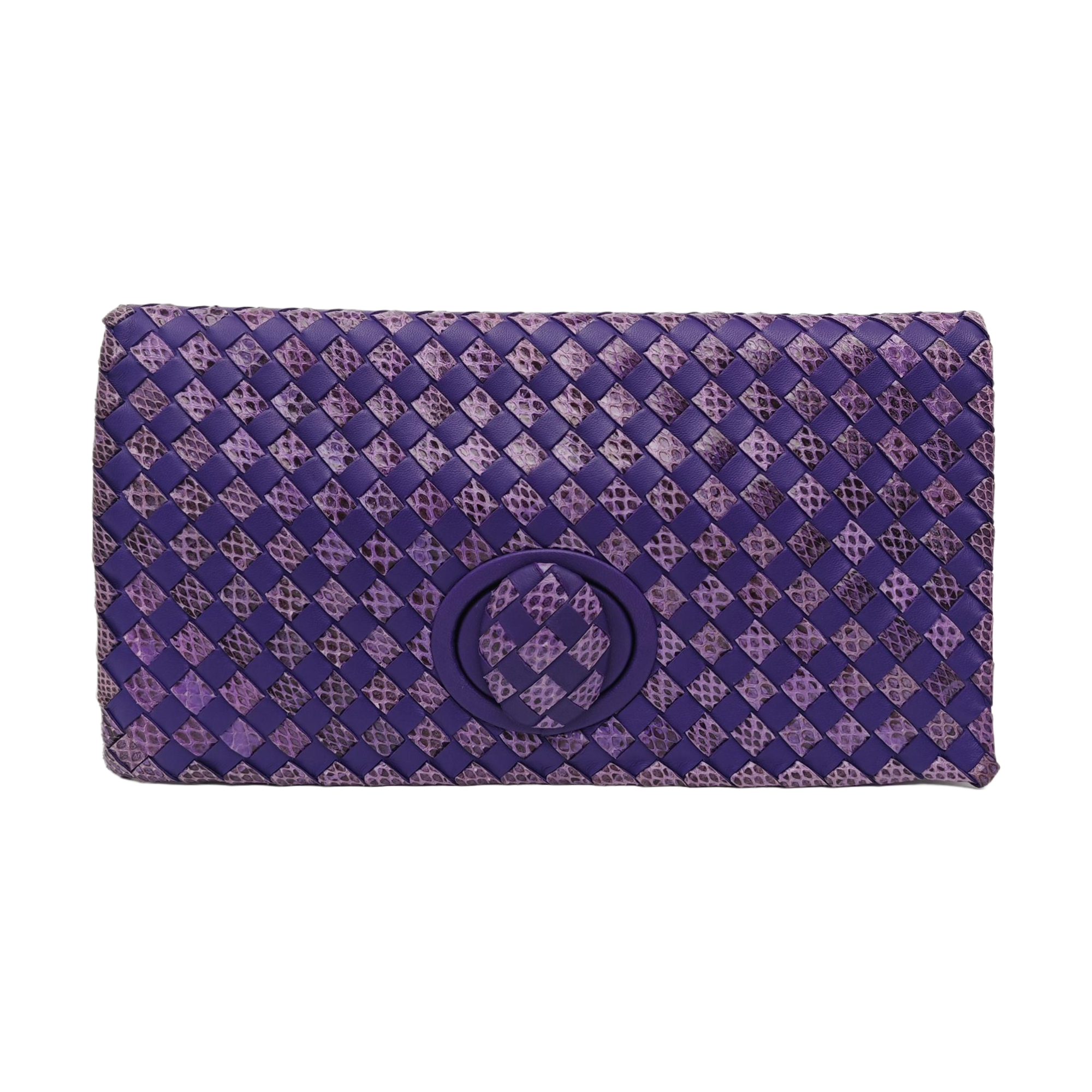 Calfskin Clutch Purple