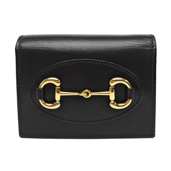 Horsebit 1955 Small Calfskin Black Wallet