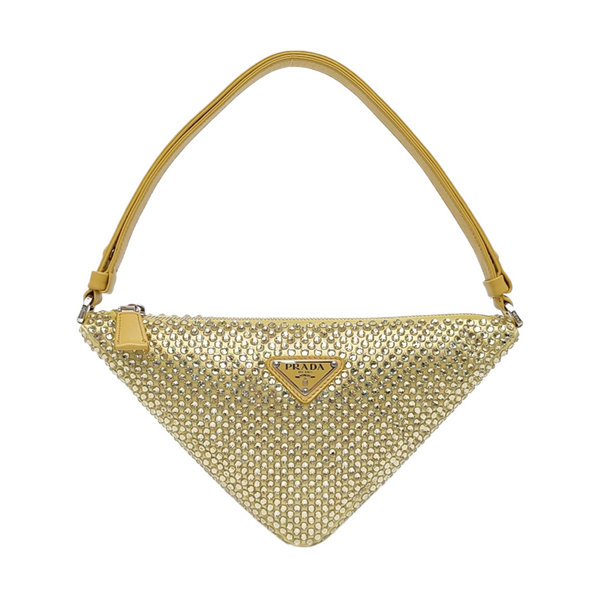 Satin Shoulder Bag Yellow