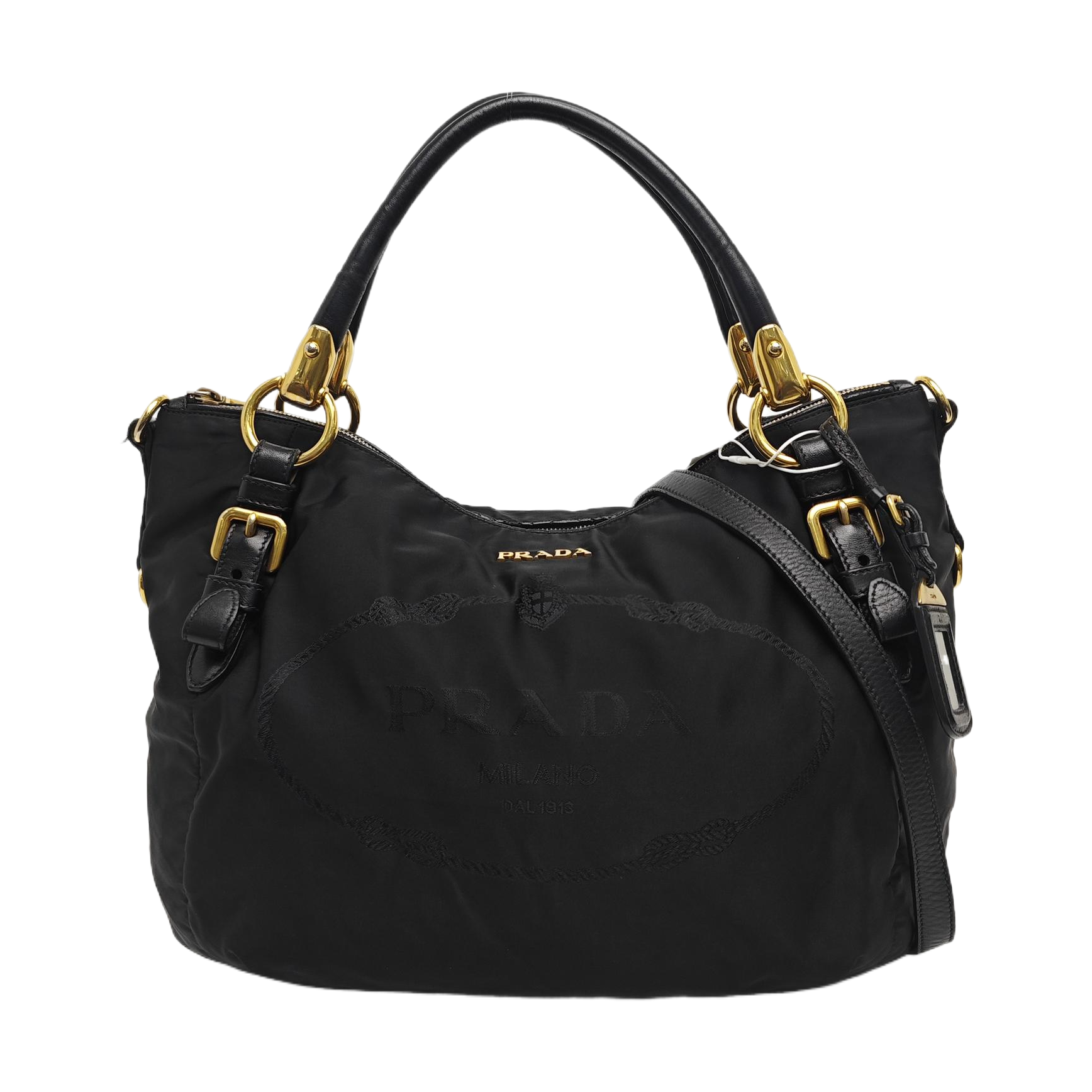 Nylon Tote Bag Black
