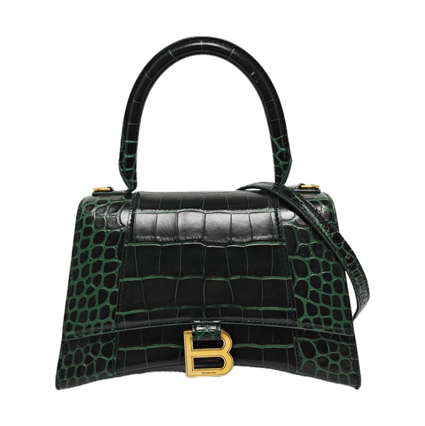 Hourglass S Calfskin Green
