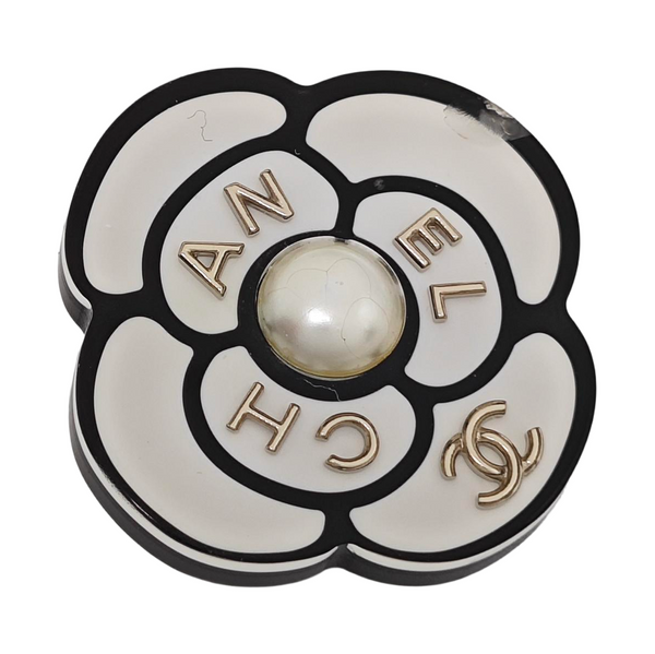 Metal Gray Brooch