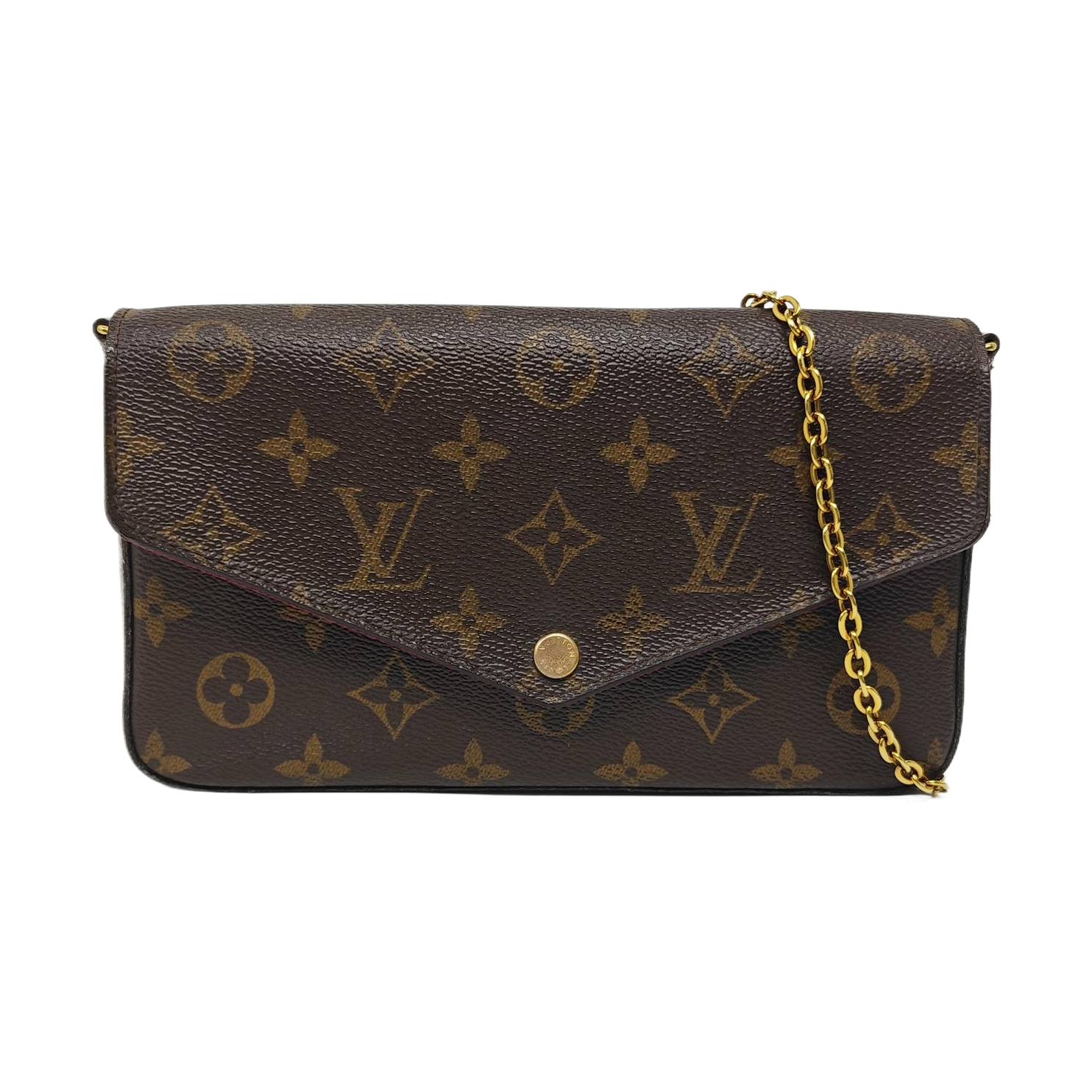 Authenticated pre-owned  FÉLICIE Monogram Coated Canvas Brown - Shoulder Bag at Looply