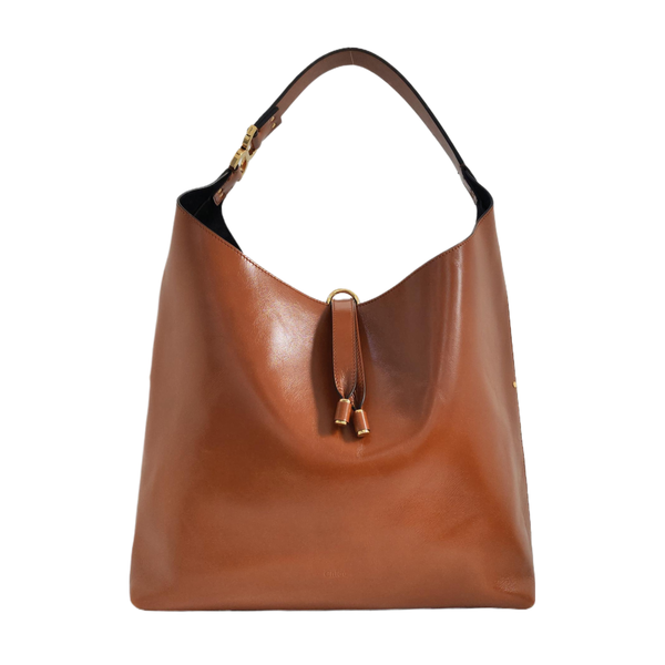 Calfskin Shoulder Bag Brown
