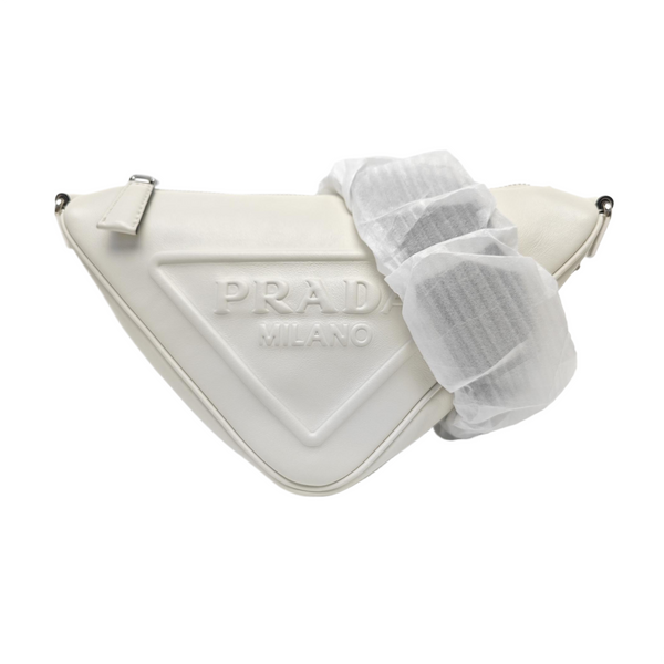 Triangle Calfskin White
