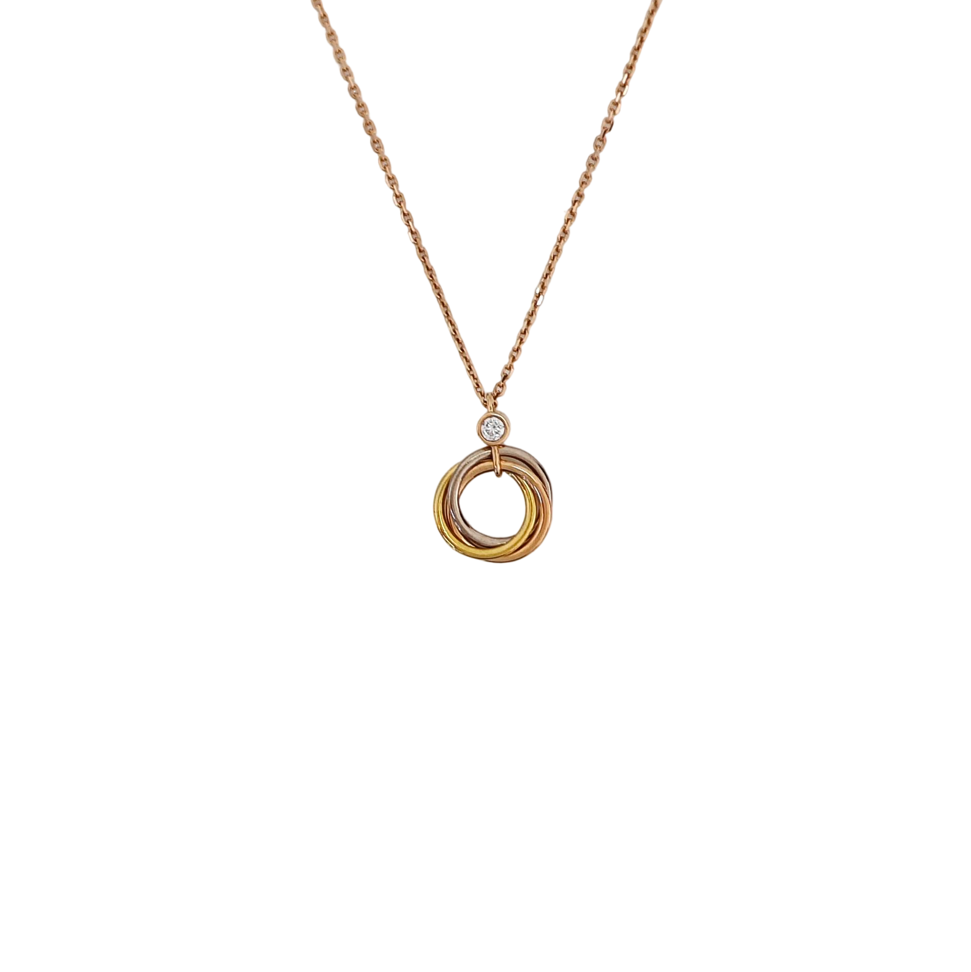 TRINITY 18k Rose Gold Necklace