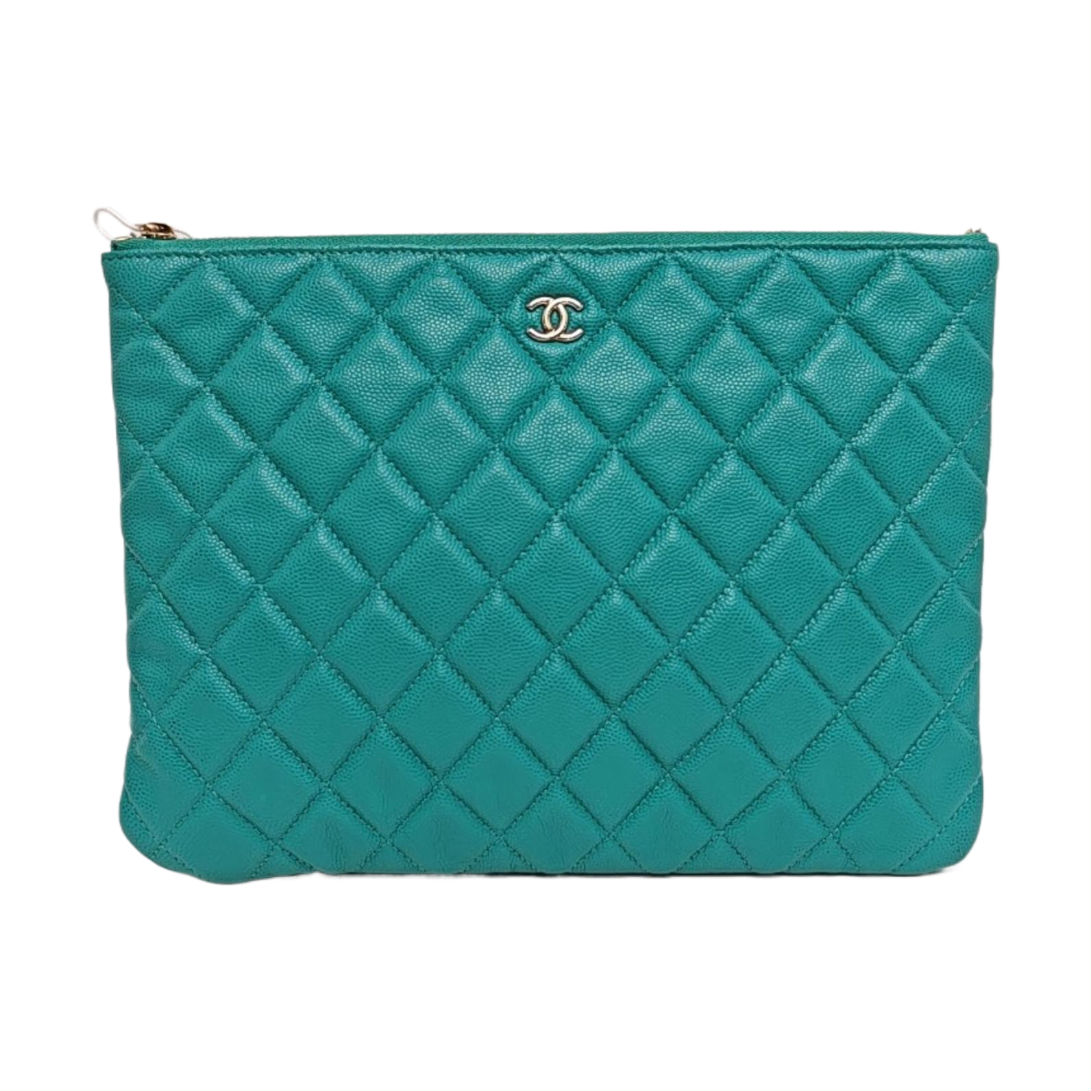 Quilted Grained Calfskin Green