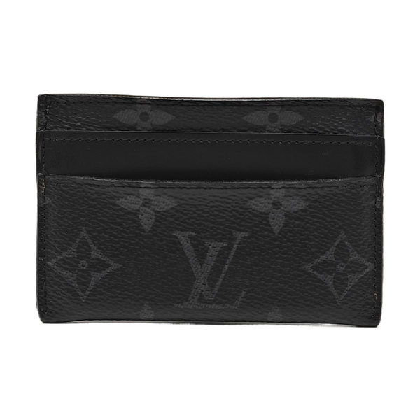 Monogram Coated Canvas Clutch Black