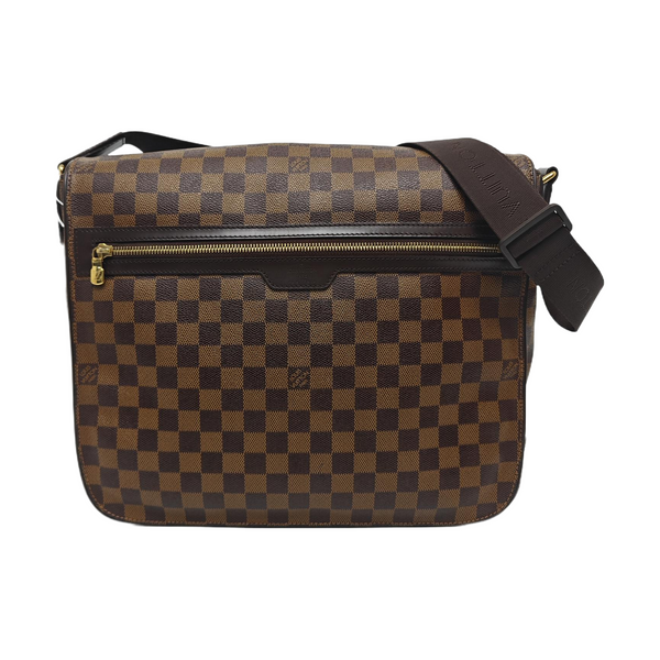 SPENCER Damier Ebene Coated Canvas Brown