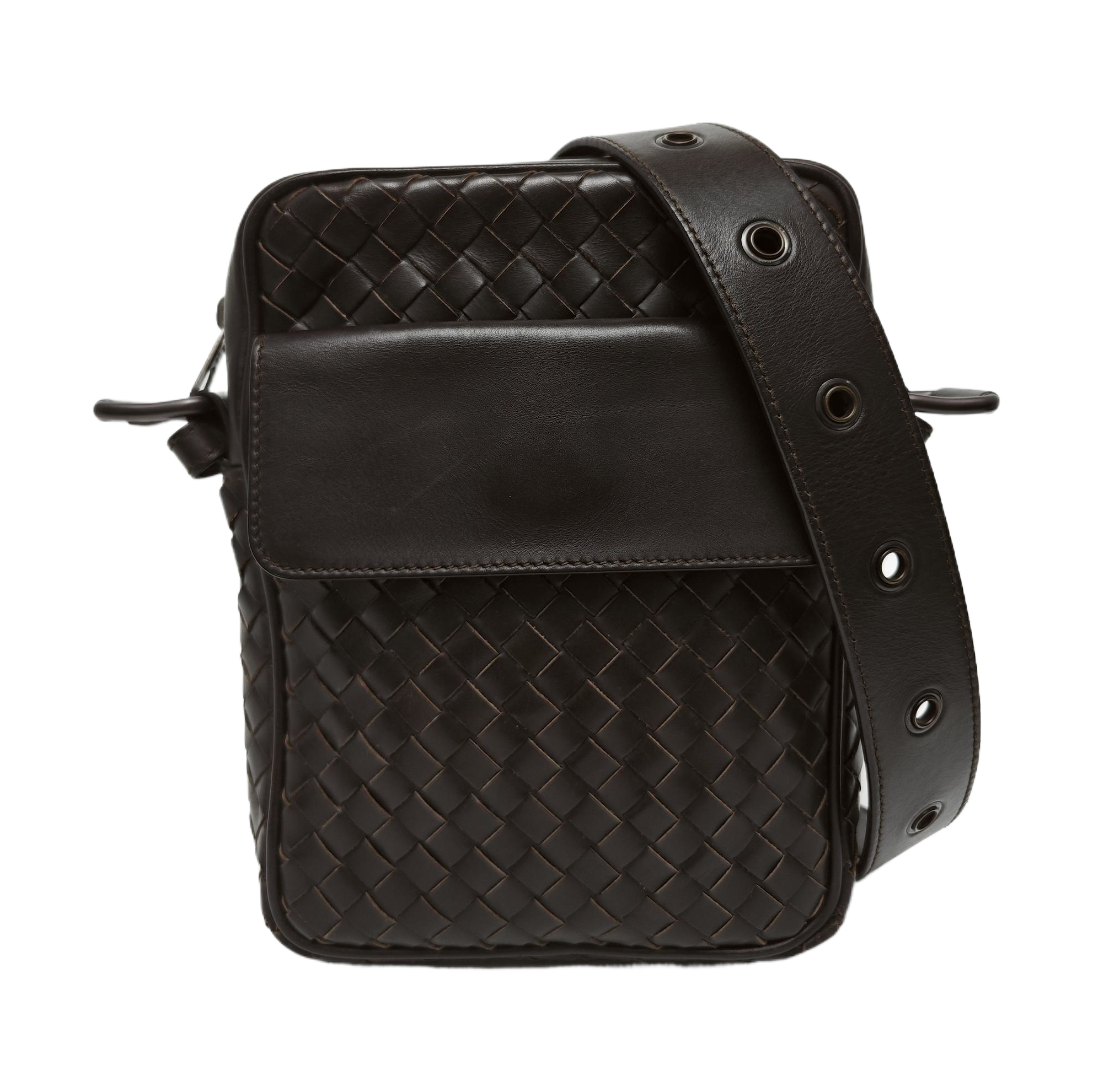 Calfskin Crossbody Bag Brown