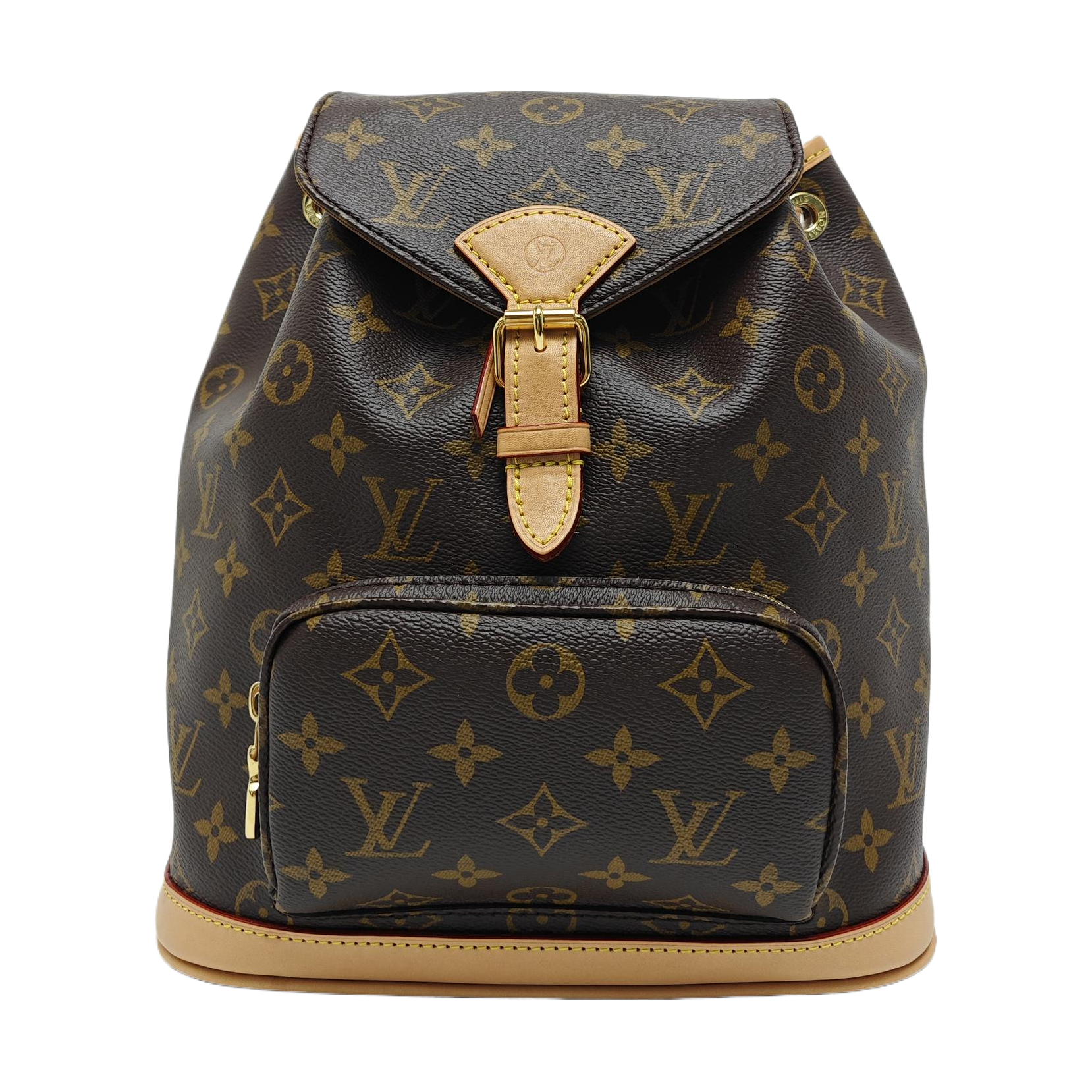 MONTSOURIS MM Monogram Coated Canvas Brown