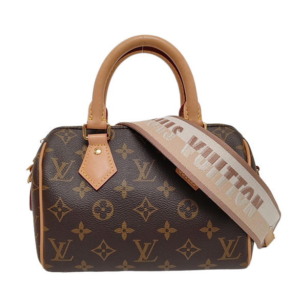 SPEEDY 20 Monogram Coated Canvas Brown