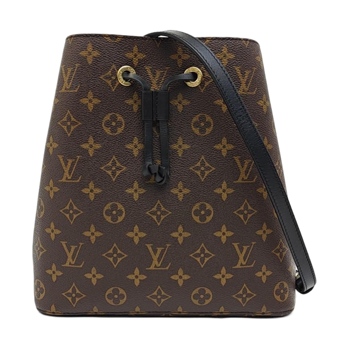 NÉONOÉ MM Monogram Coated Canvas Brown