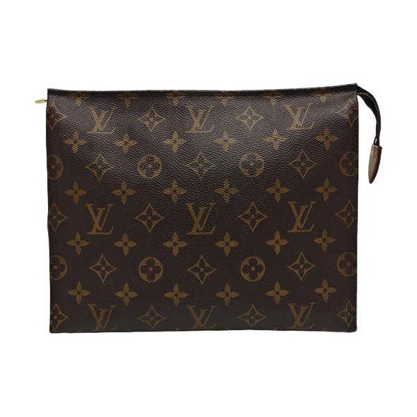TOILET POCKET 26 Monogram Coated Canvas Brown