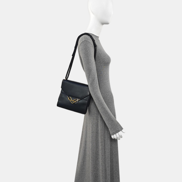 The Clip Calfskin Black