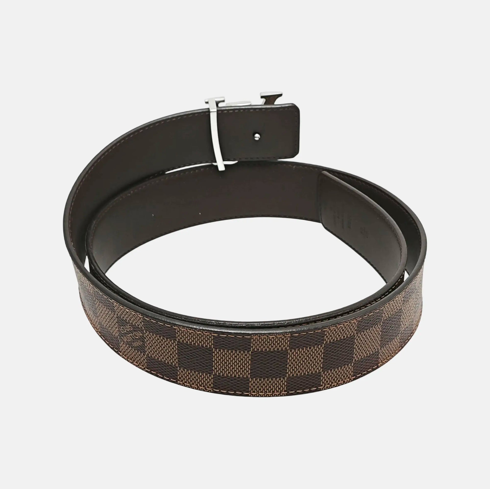 Coated Canvas Belt Brown
