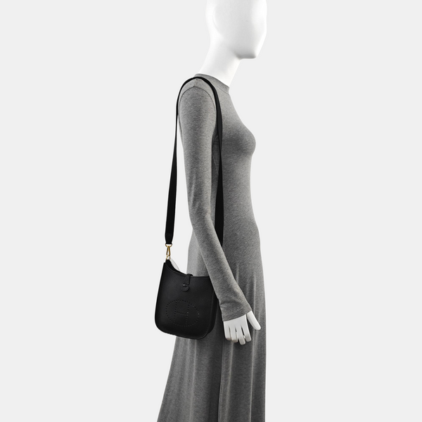 Authenticated pre-owned  Evelyne TPM Clemence Black - Shoulder Bag at Looply