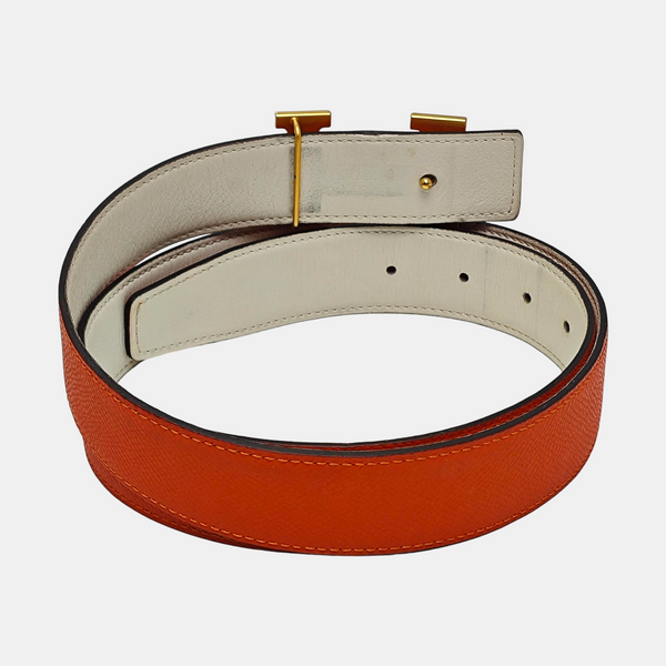 Leather Belt Orange
