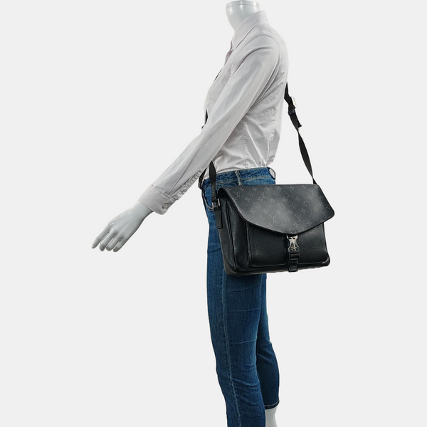 TAIGARAMA Monogram Coated Canvas Black