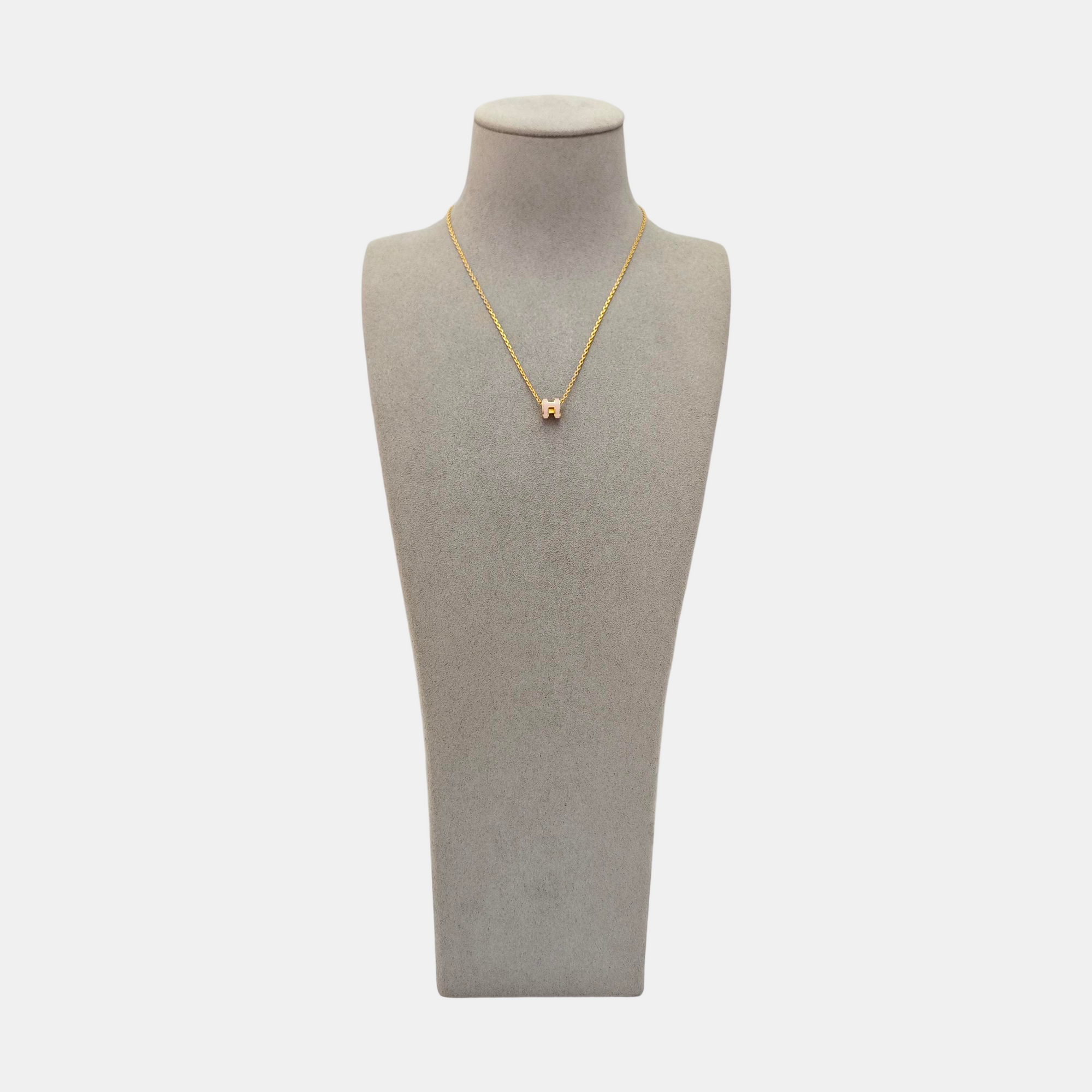 Pop H Metal Rose Gold Necklace