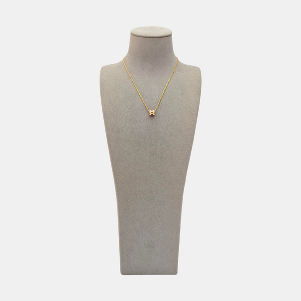 Pop H Metal Rose Gold Necklace