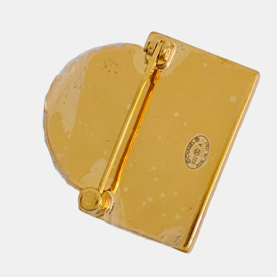 Metal Gold Brooch