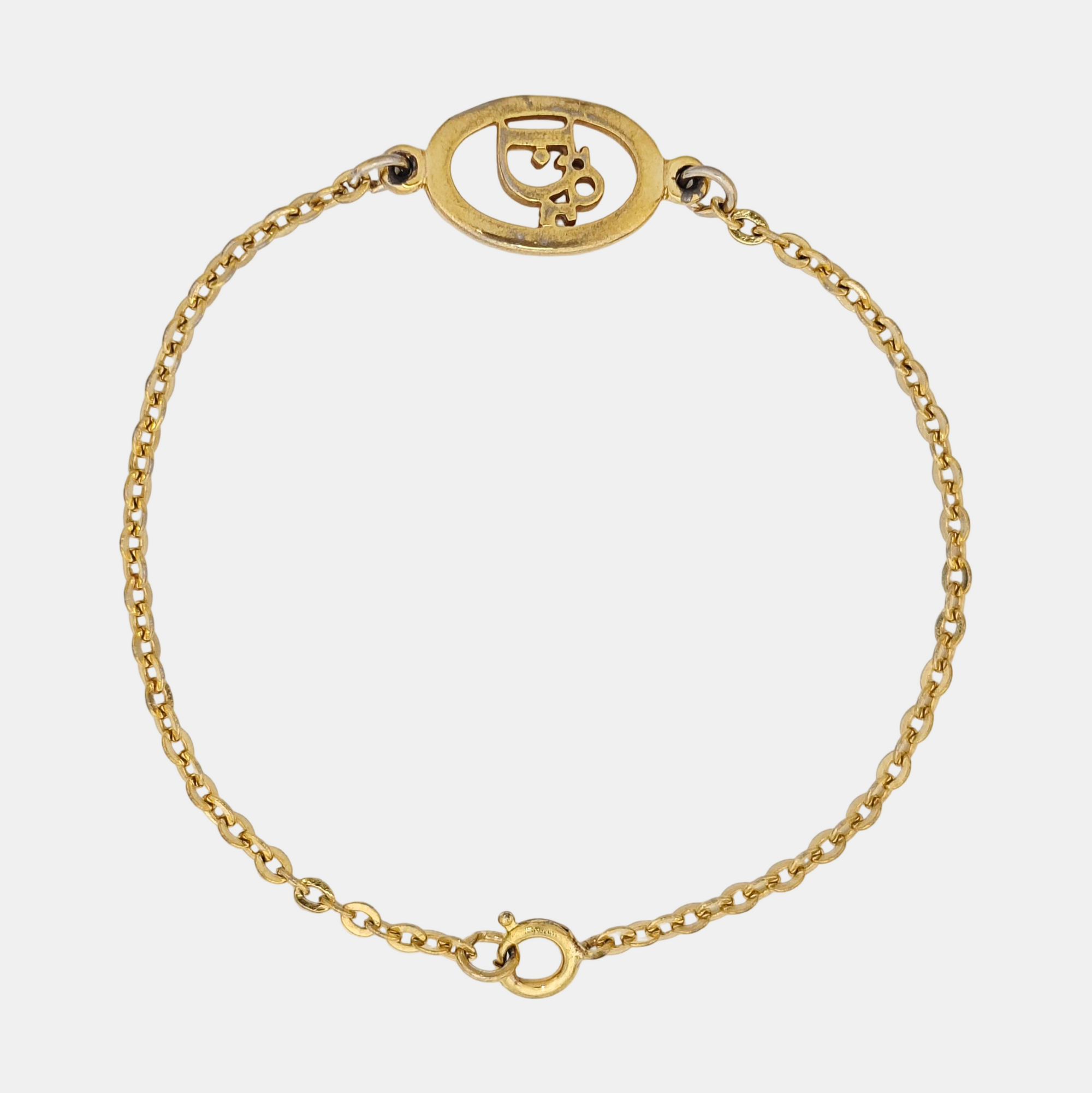 Dior Oblique Metal Gold Bracelet