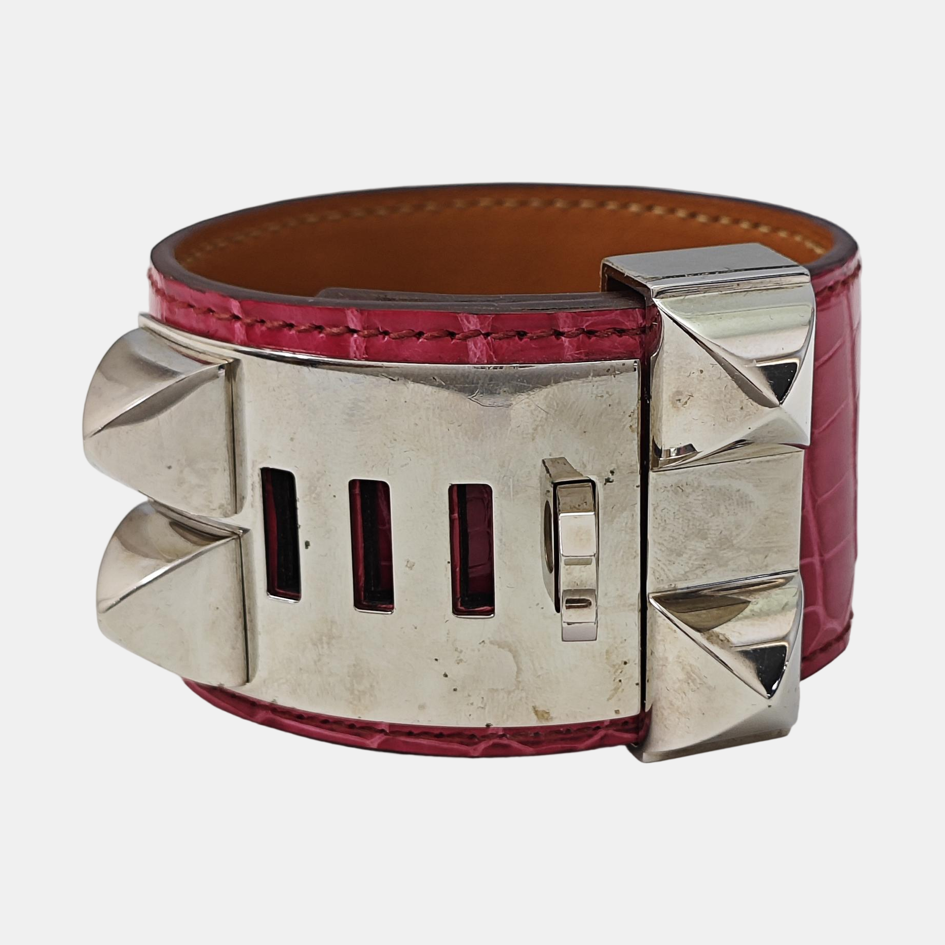 Collier De Chien Leather Red Bangle
