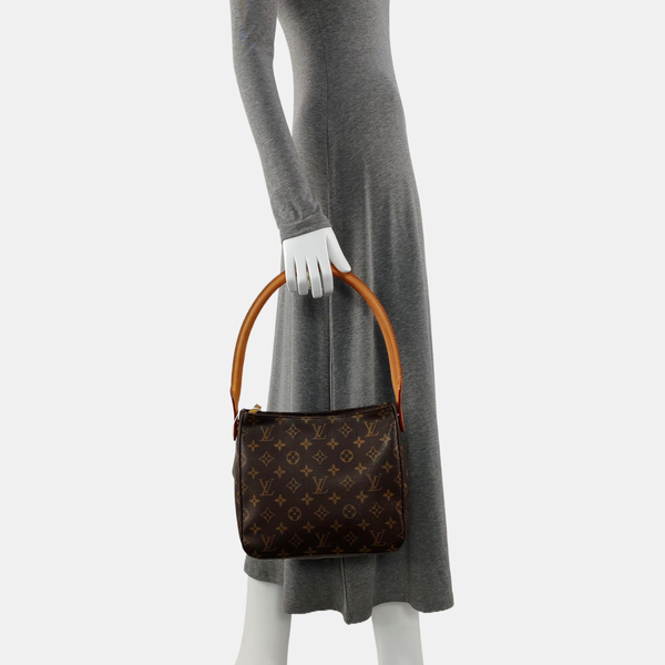 LOOPING MM Monogram Coated Canvas Brown