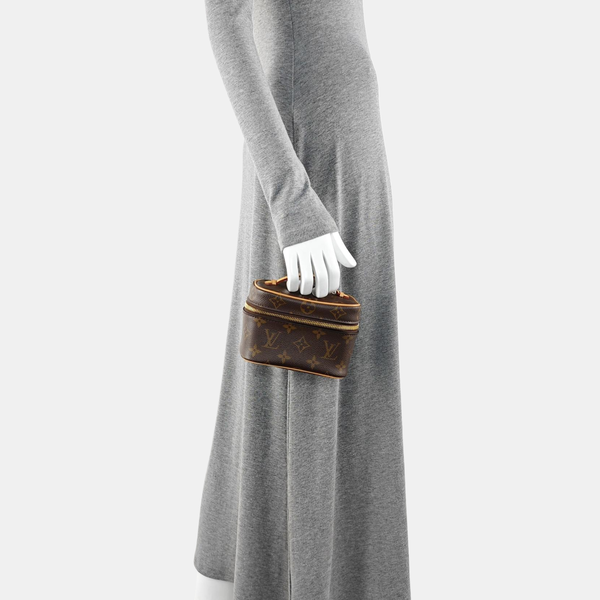 NICE Super Mini Monogram Coated Canvas Brown
