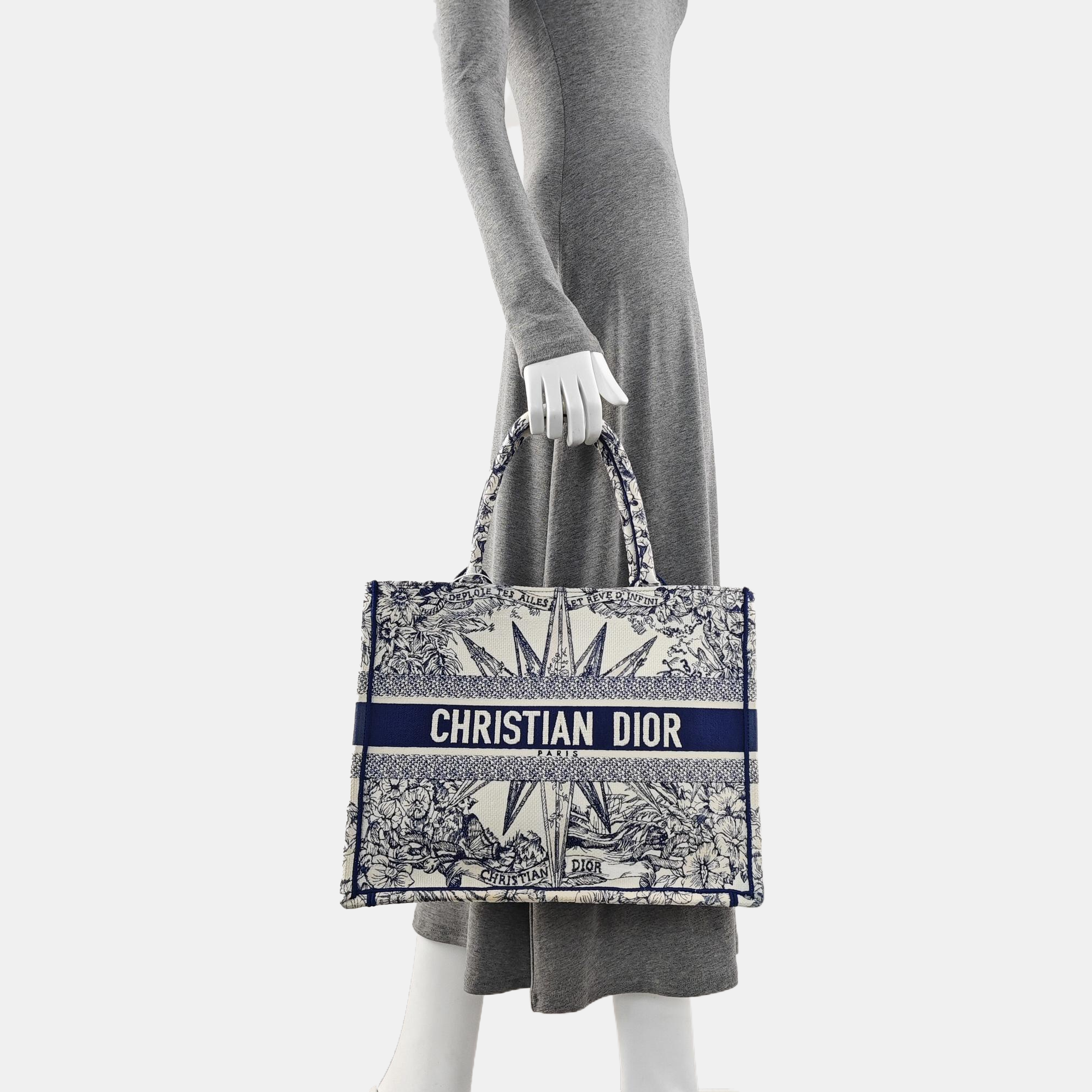 Book Tote Medium Canvas Blue