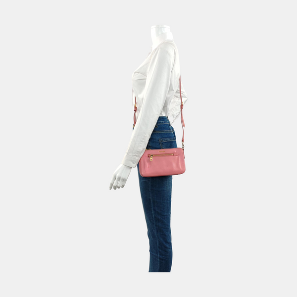 Saffiano Calfskin Shoulder Bag Pink