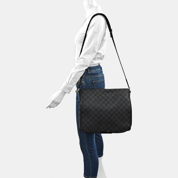 DANIEL Damier Graphite Coated Canvas Gray