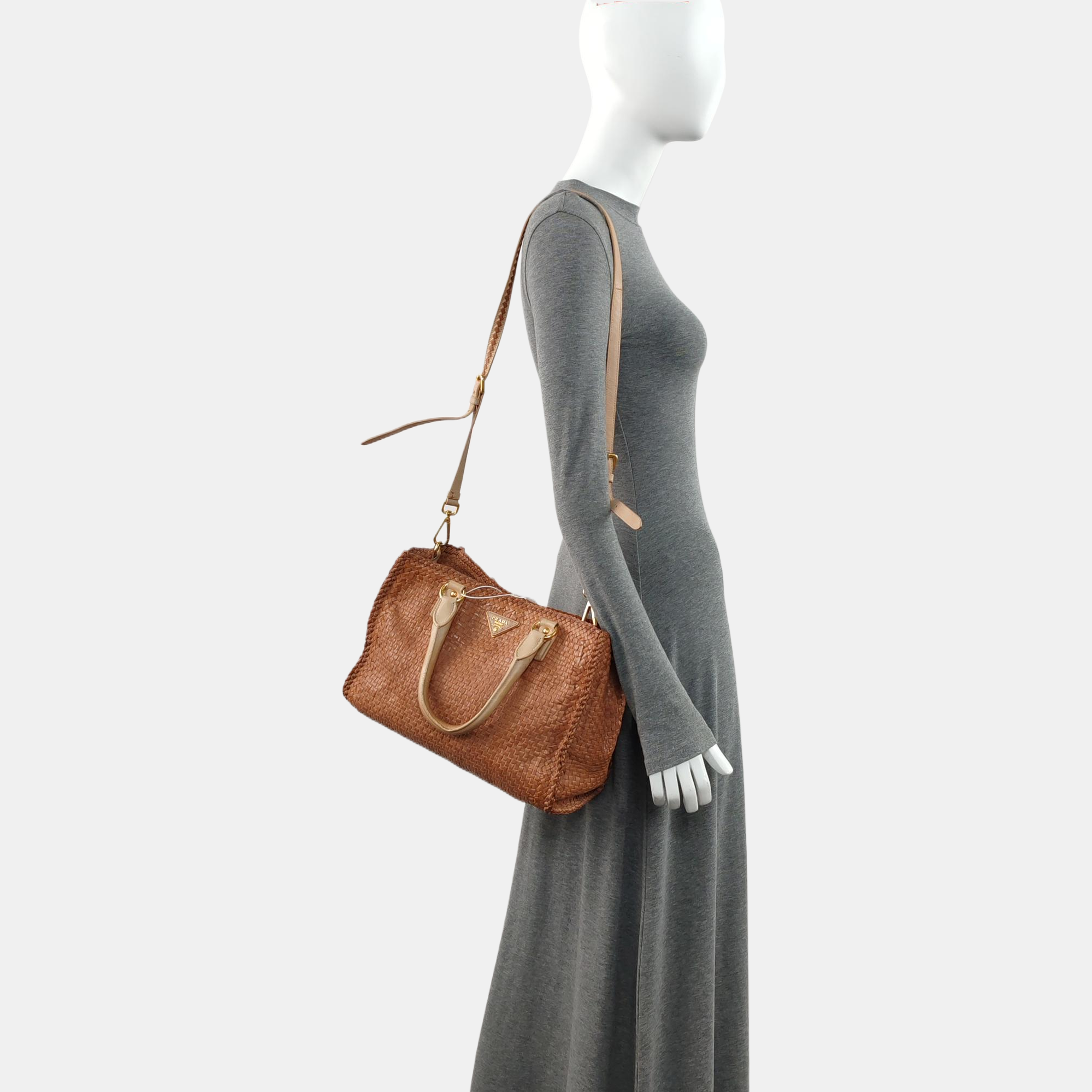 Calfskin Tote Bag Brown