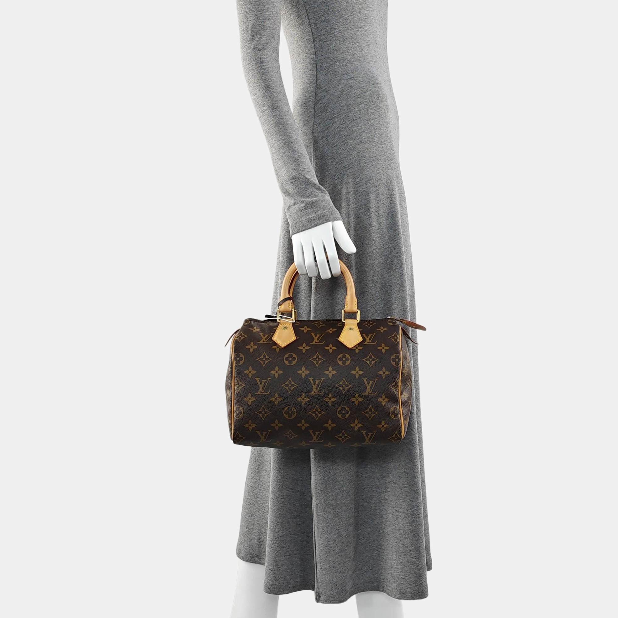 SPEEDY 25 Lona Monogram Marrón