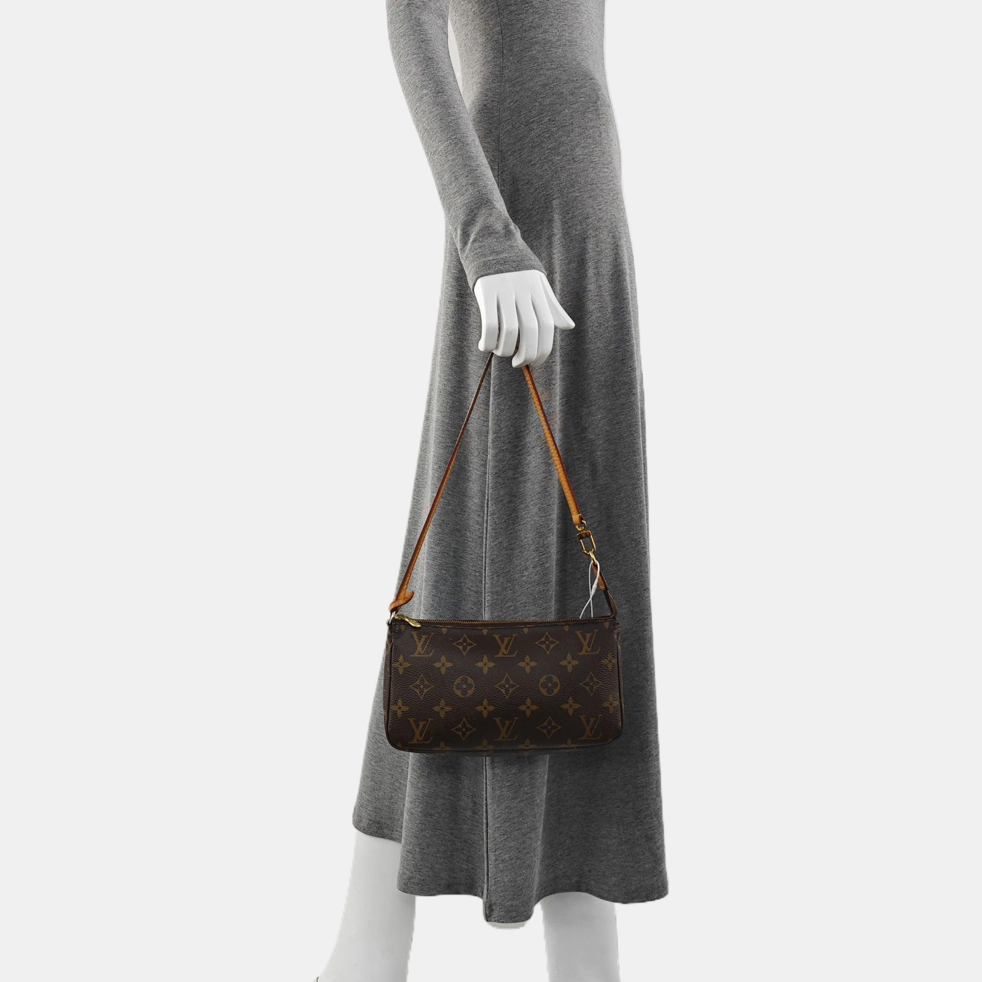 ACCESSOIRES GM Monogram Coated Canvas Brown