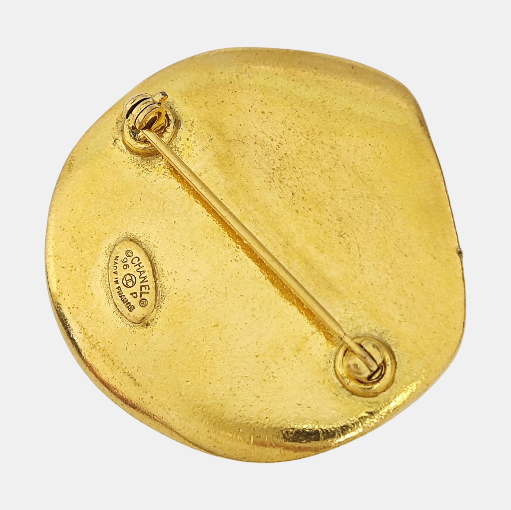 Metal Gold Brooch