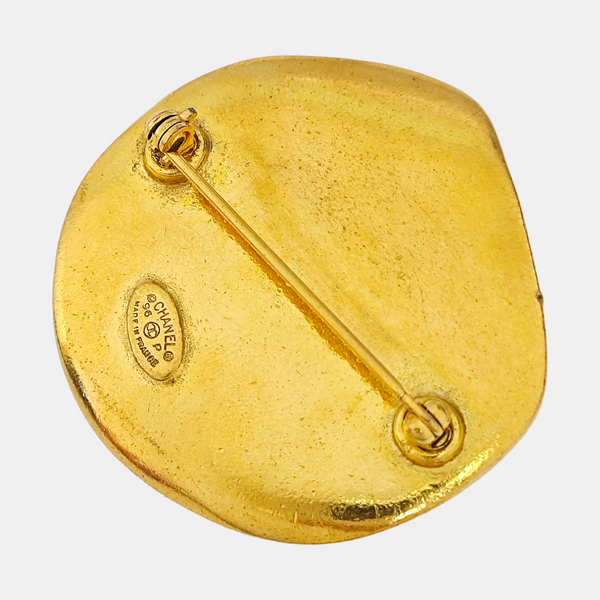 Metal Gold Brooch