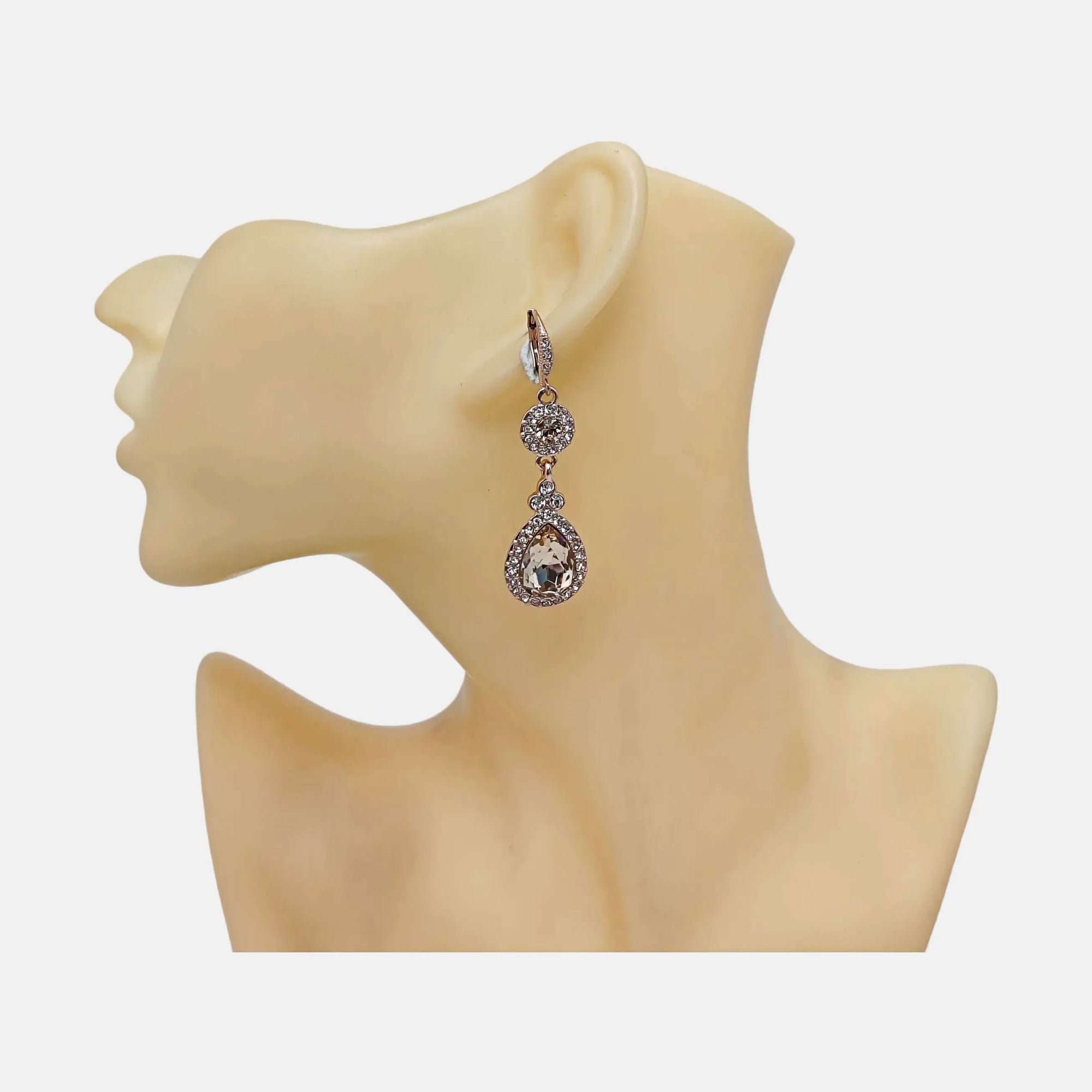 Metal Rose Gold Earrings