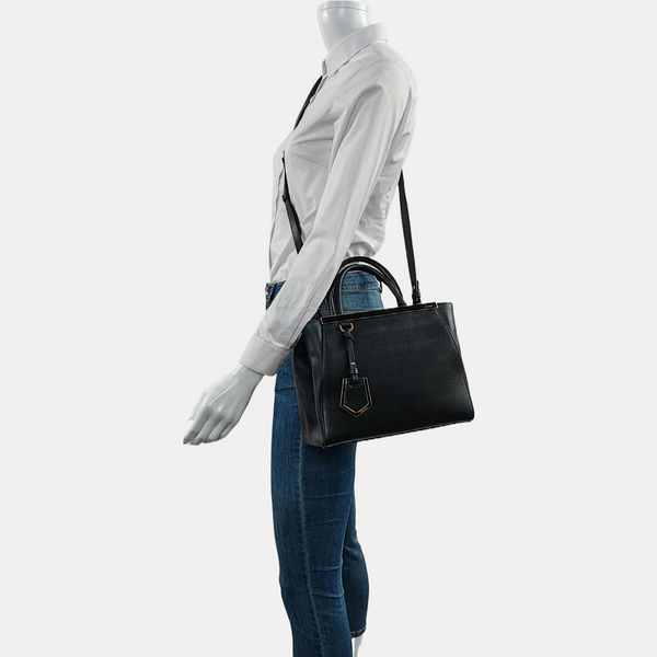 2 Jours Small Calfskin Black
