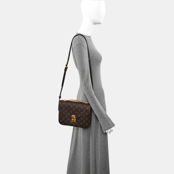 MÉTIS MM Monogram Coated Canvas Brown