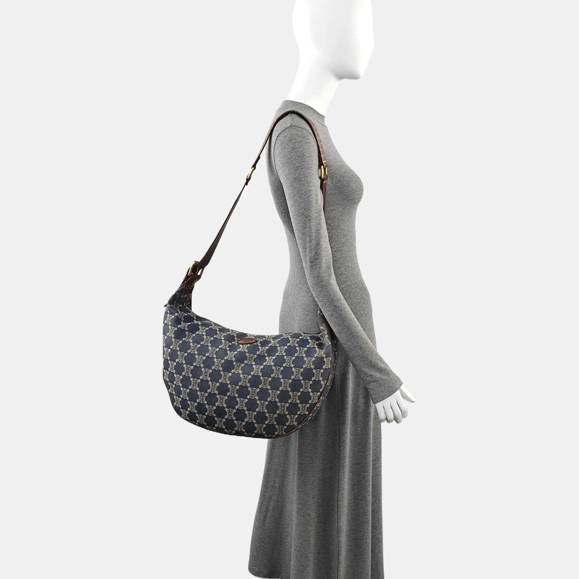 Denim Shoulder Bag Blue