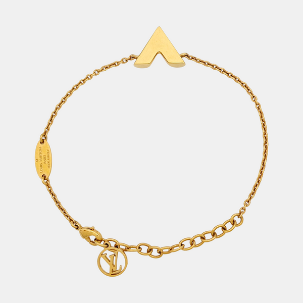 ESSENTIAL V Brass Gold Bracelet