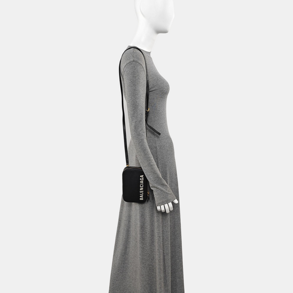 Calfskin Crossbody Bag Black